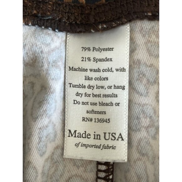 Kira Grace‎ Flirt High Waist Yoga Tight Leopard Ruched Women's XS USA $128 - Picture 9 of 12